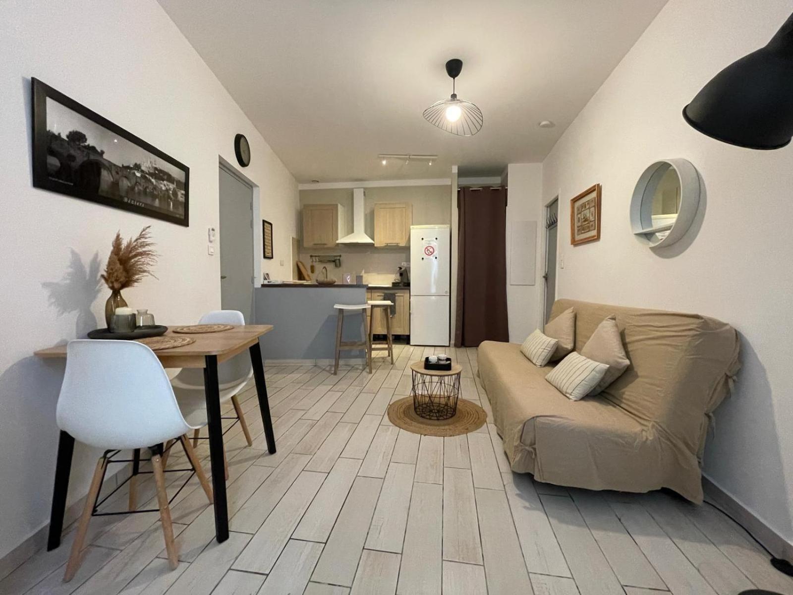 Joli Appartement Hypercentre T2, Classe Meuble De Tourisme 3 Avec Parking Gratuit Безьє Екстер'єр фото